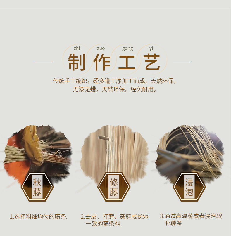 藤编收纳筐水果篮家用馒头筐竹编面包筐馍筐零食野餐篮筐手编篮子详情35