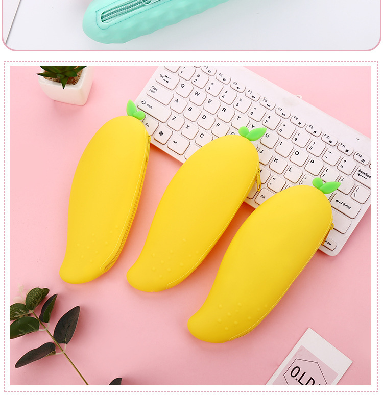 创意蔬菜水果硅胶笔袋学生大容量收纳袋文具袋儿童可爱铅笔袋批发详情16