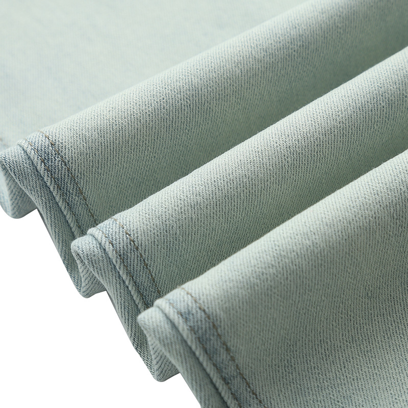 GAGD 海盐蓝窄版直筒牛仔裤女 夏日限定色复古做旧直筒牛仔烟管裤详情25