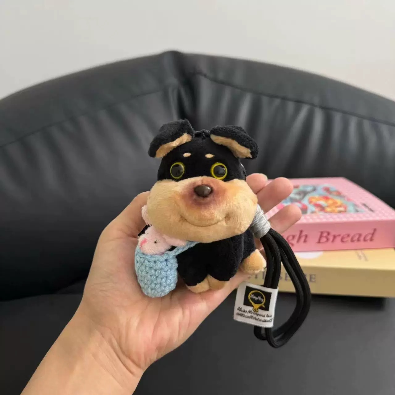 A cute plush toy bag pendant with a bee and a dog, a small doll, a car keychain bag pendant and the same style as Xiaohongshu pic 6