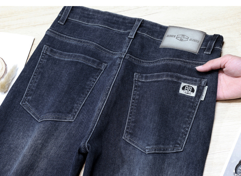 The new spring 2026 stretch jeans for men are loose, comfortable, straight-leg, durable and casual long pants pic 18