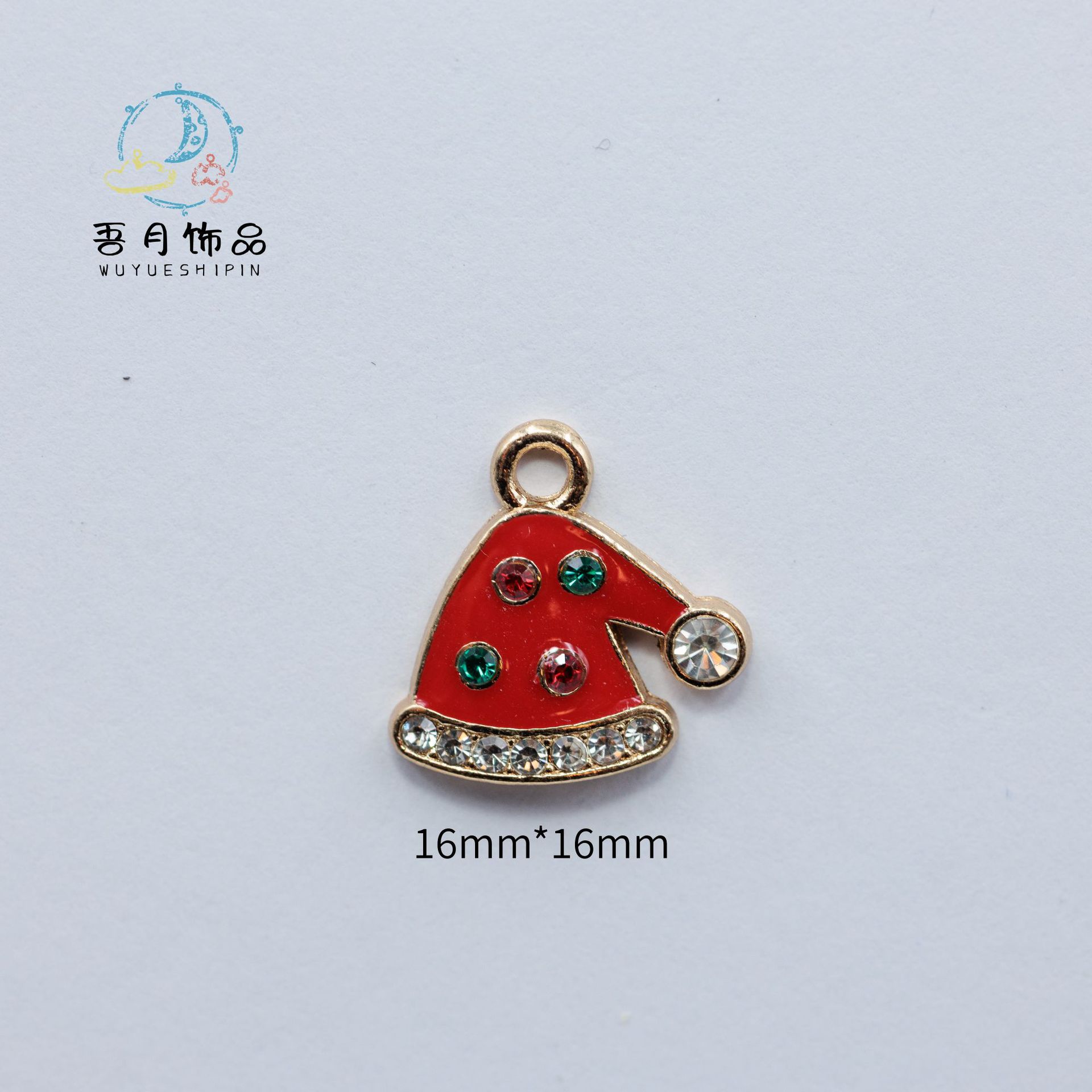 大量圣诞系列合金滴油配件挂件吊坠DIY跨境麋鹿雪花胸针别针装饰详情25