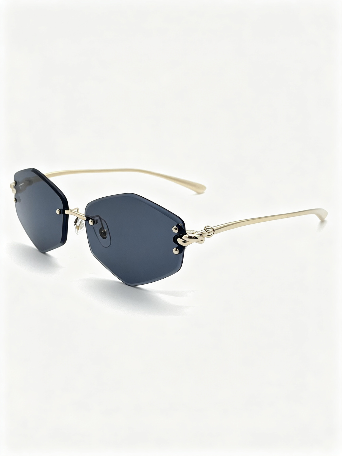 Fashionable polygonal sunglasses for women and men, polarized sunglasses with prescription, trendy and versatile eyewear accessories pic 4