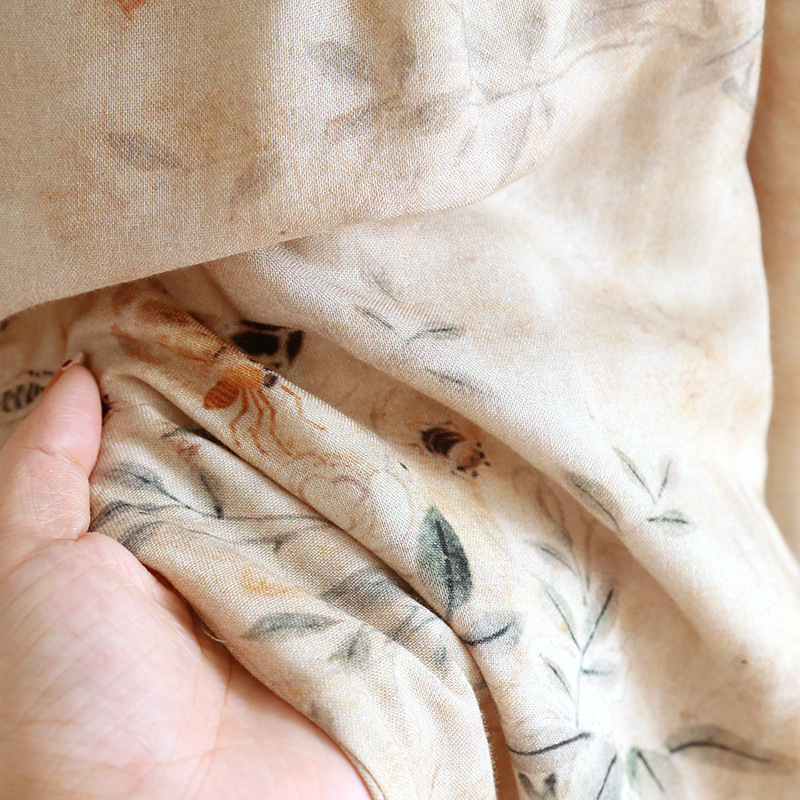 New Chinese-style ancient-style pajamas for women in spring and summer, thin bamboo and cotton Chinese-style Hanfu long-sleeved set for home wear, suitable for outdoor wear pic 14