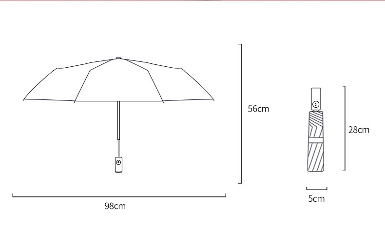 十二股全自动雨伞男女折叠大号结实简约遮阳防晒防紫外线晴雨两用详情21