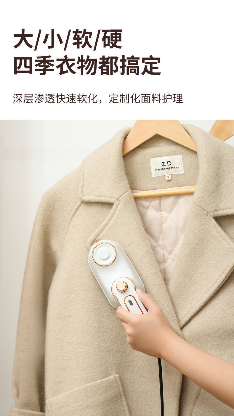Cross-border mini small electric iron, handheld hanging iron, portable household iron, rotating folding iron, folding iron, white iron, white dry iron, white dry iron pic 10