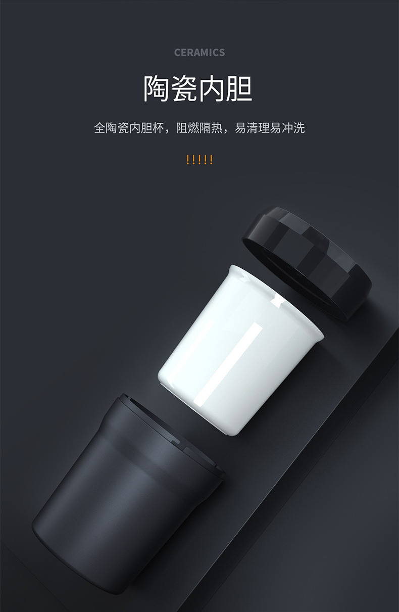 亚马逊跨境爆品个性便携式带盖车用LED带灯塑料创意车载烟灰缸详情3