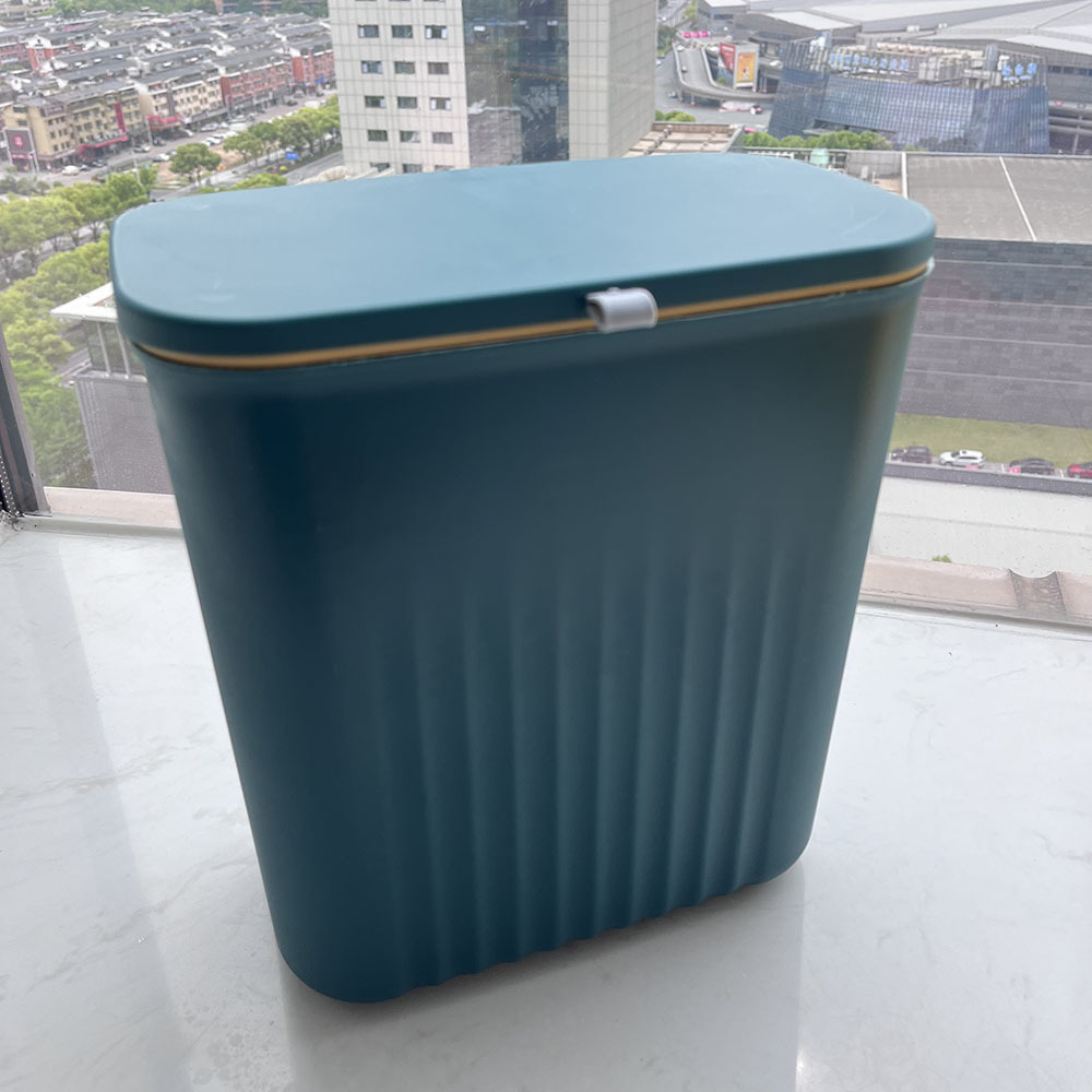 Kitchen trash can, wall-mounted household cabinet door, wall-mounted kitchen waste bin, suspended bathroom toilet pic 17