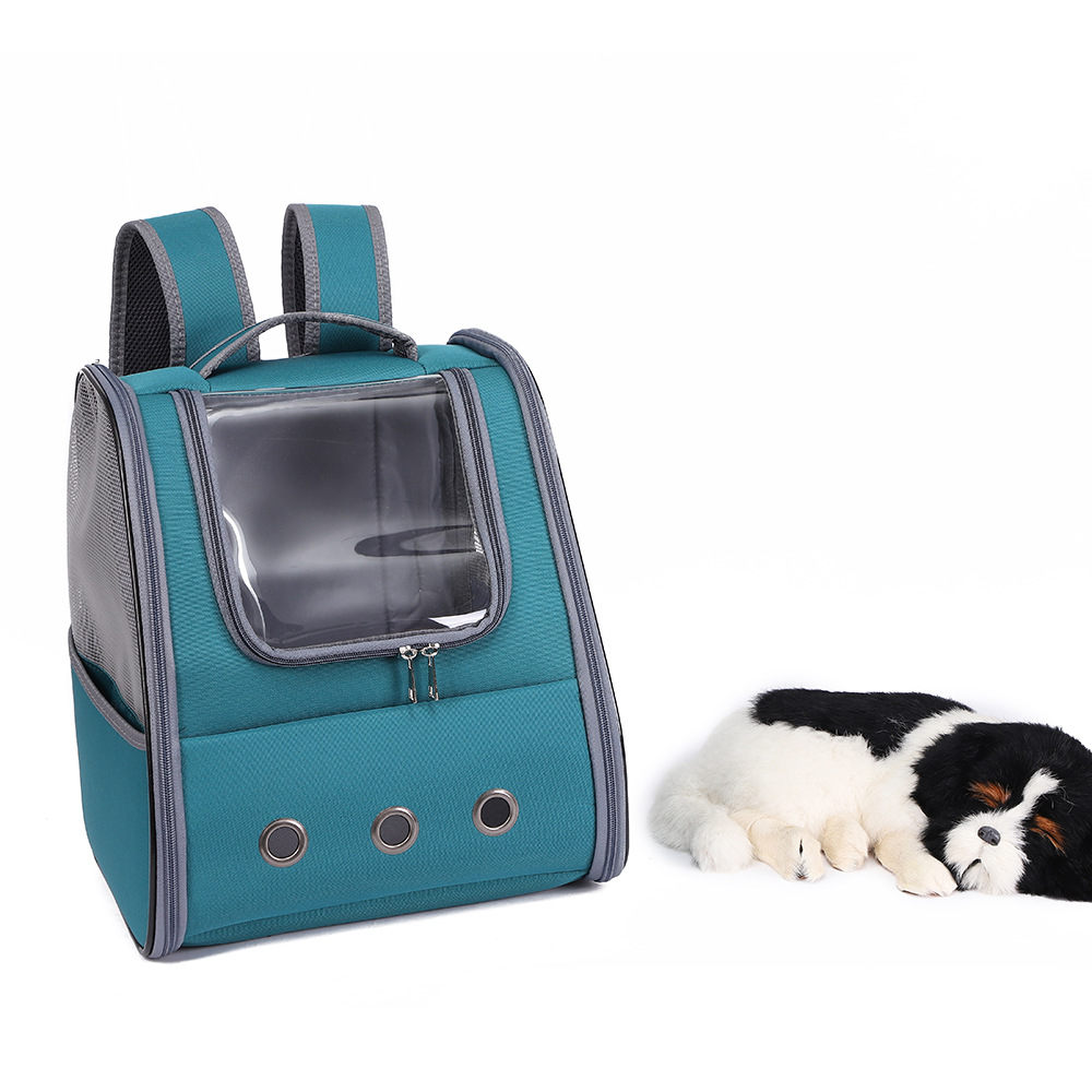 Rongka Pet Cross-border Portable double-shoulder Pet Backpack, square cat backpack, Breathable portable pet bag for cats and dogs pic 14