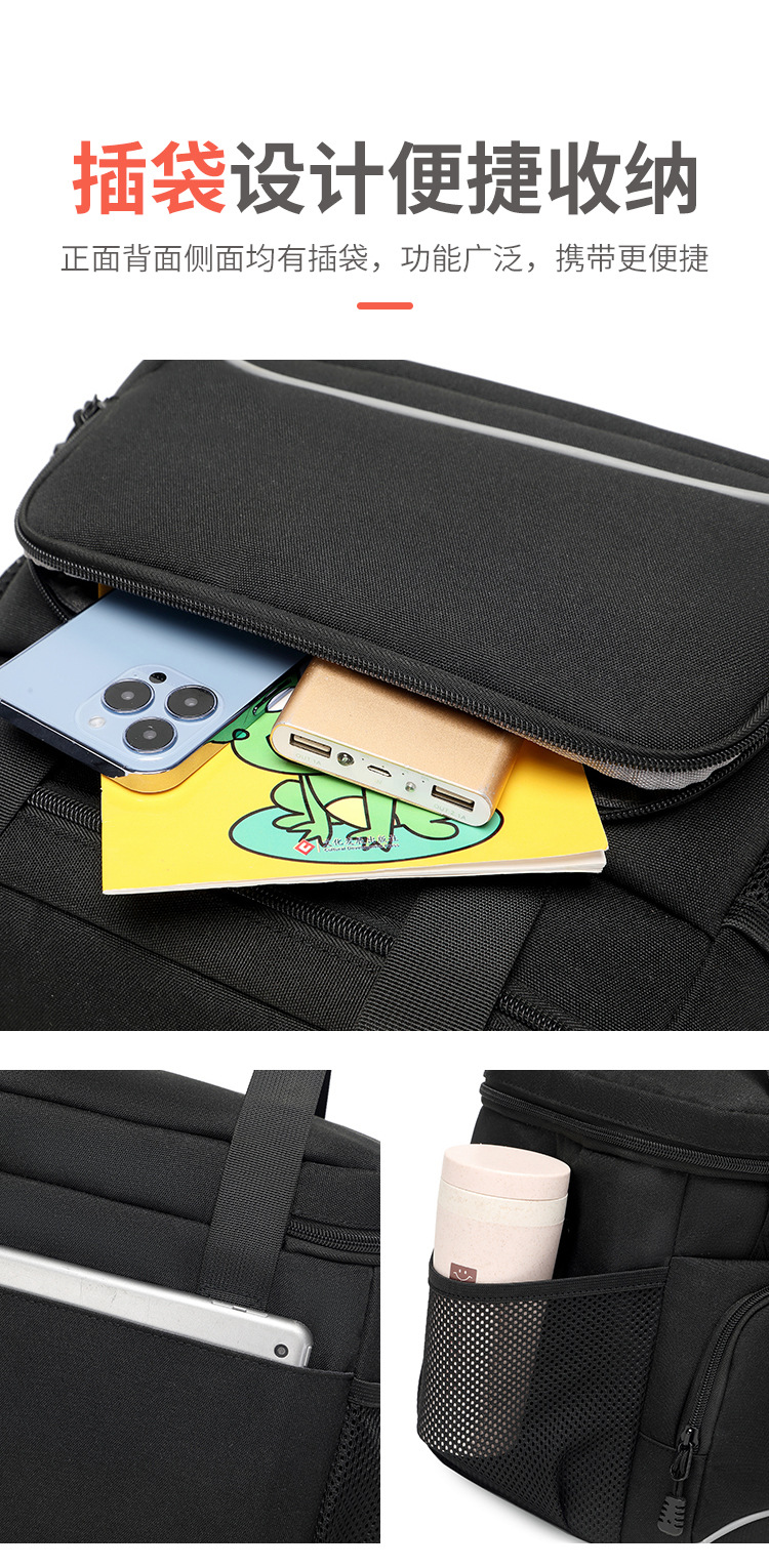 The heat and cold preservation, large-capacity bento handbag, waterproof and stain-resistant lunch box and bento bag are convenient to carry pic 7
