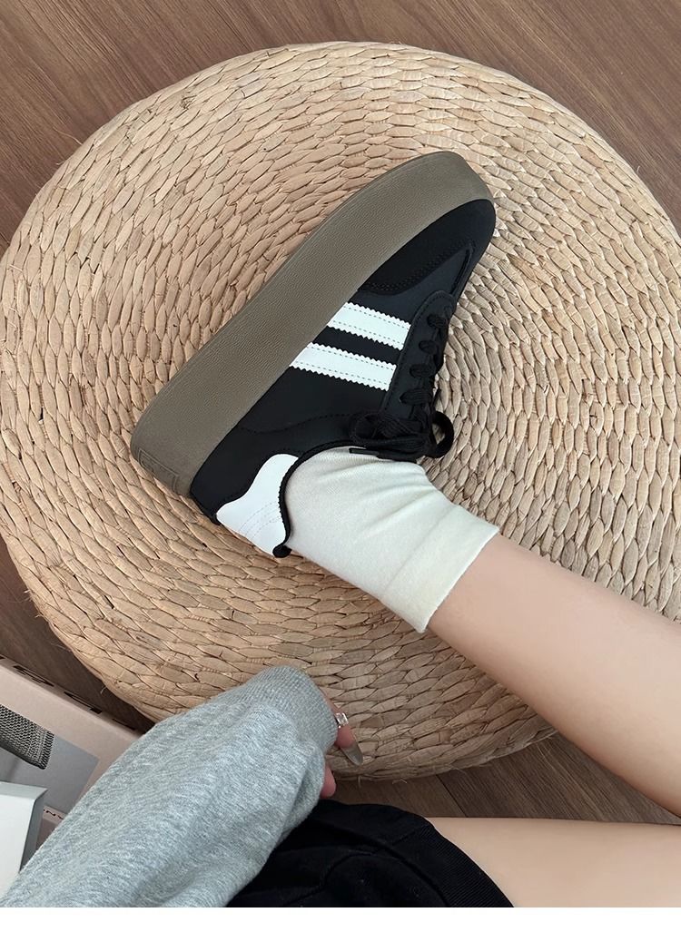 女鞋软底不累脚2025春秋新款时尚百搭小白鞋轻便厚底耐磨休闲鞋详情14