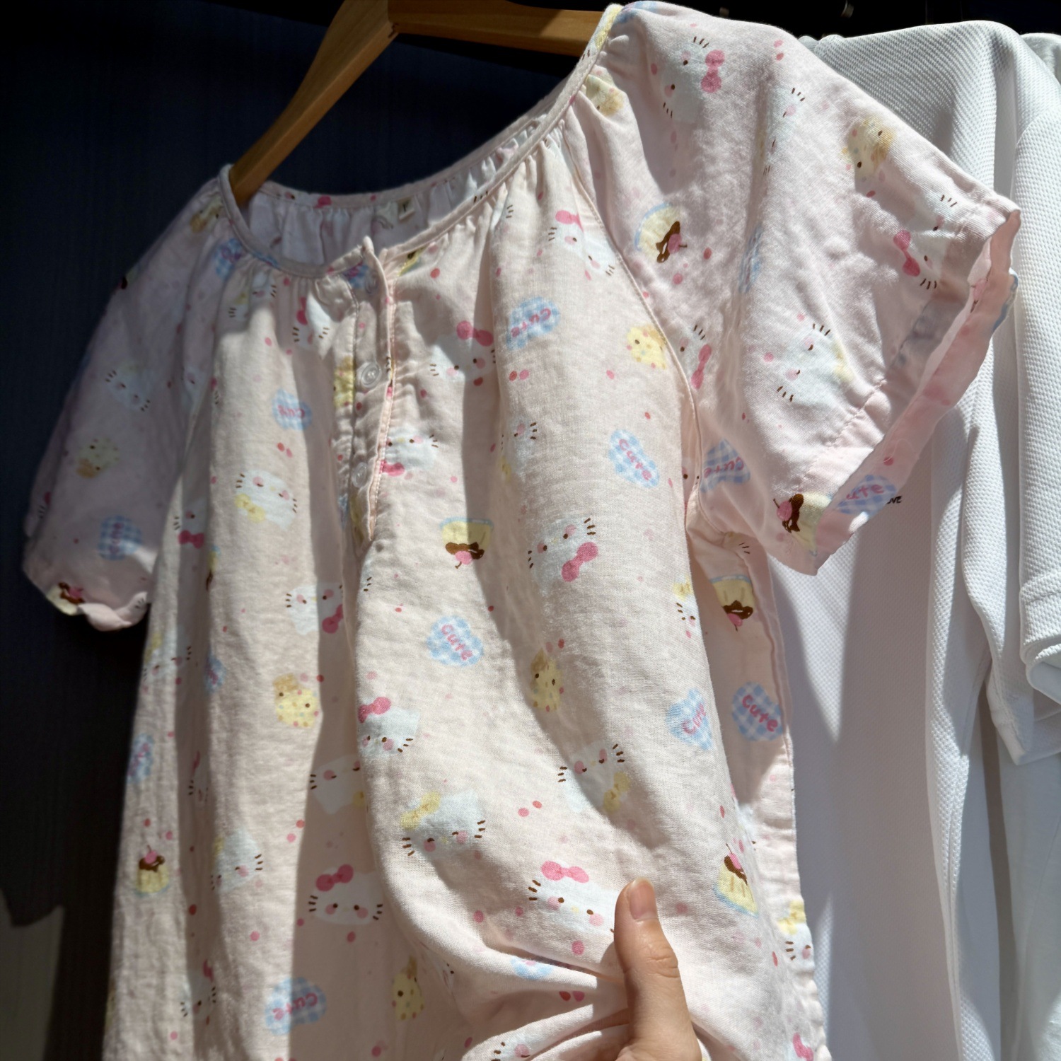Class A all-cotton double-layer yarn round-neck pajamas, short sleeves, long sleeves, shorts, long pants, postpartum home wear set, cartoon breathable pic 36