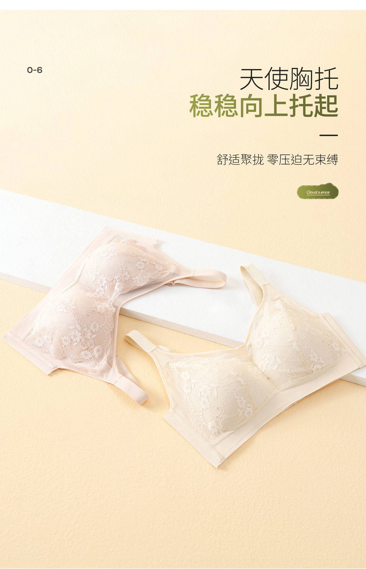无痕蕾丝大码养护调整型内衣女士轻薄凉感不下垂全罩杯包裹文胸罩详情11