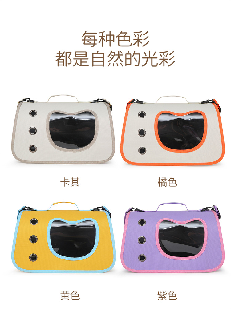 宠物包外出便携包狗狗猫咪斜挎车载小型犬透气大容量侧开单肩猫包详情10