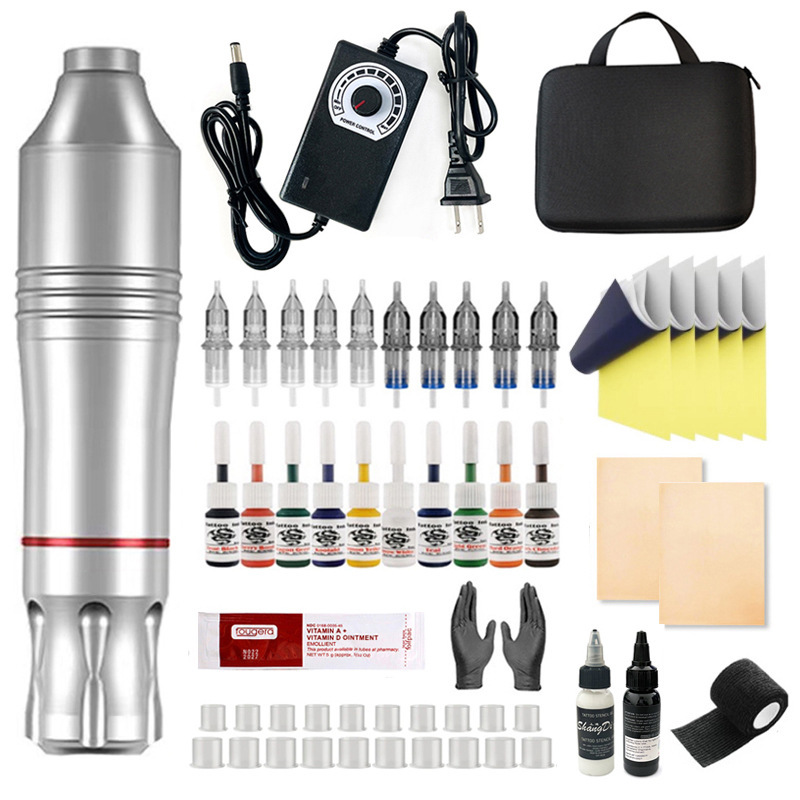 shanilak tattoo set, eyebrow tattoo, body tattoo machine, complete set of tools, tattoo pen set, tattoo motor machine, all-in-one machine, cross-border pic 6