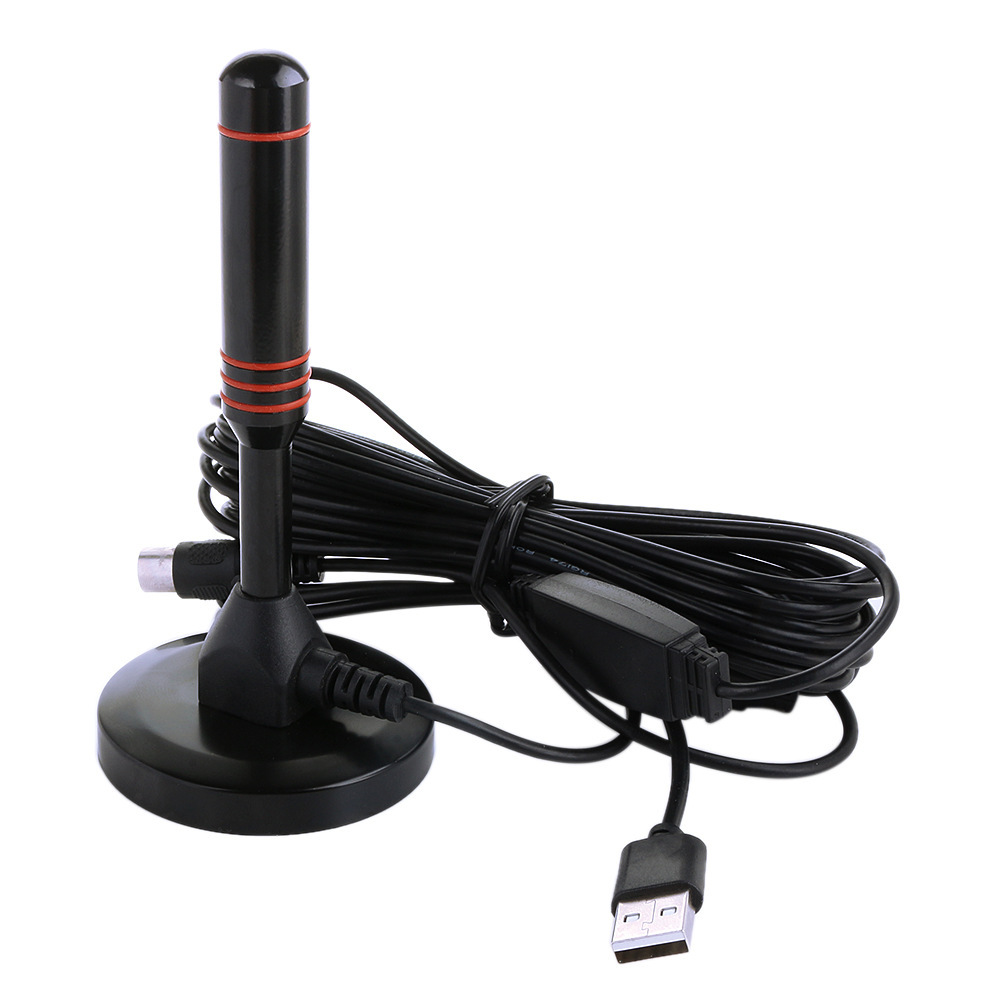 Digital TV antenna dual amplifier DTMB TV signal antenna DVB-T indoor TV antenna pic 2