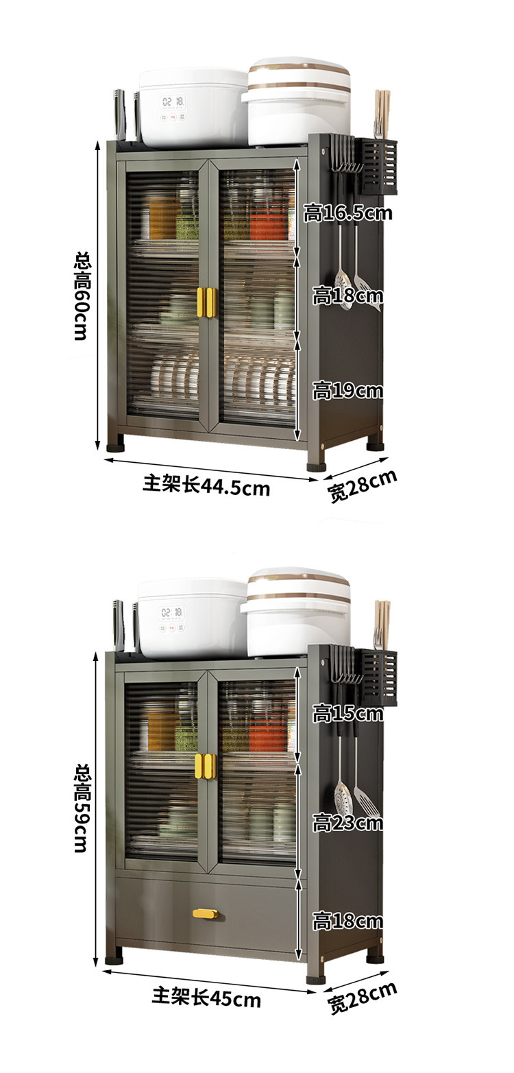 可抽拉防尘碗碟架厨房置物架双层台面沥水碗碟架收纳架厨房餐具详情21