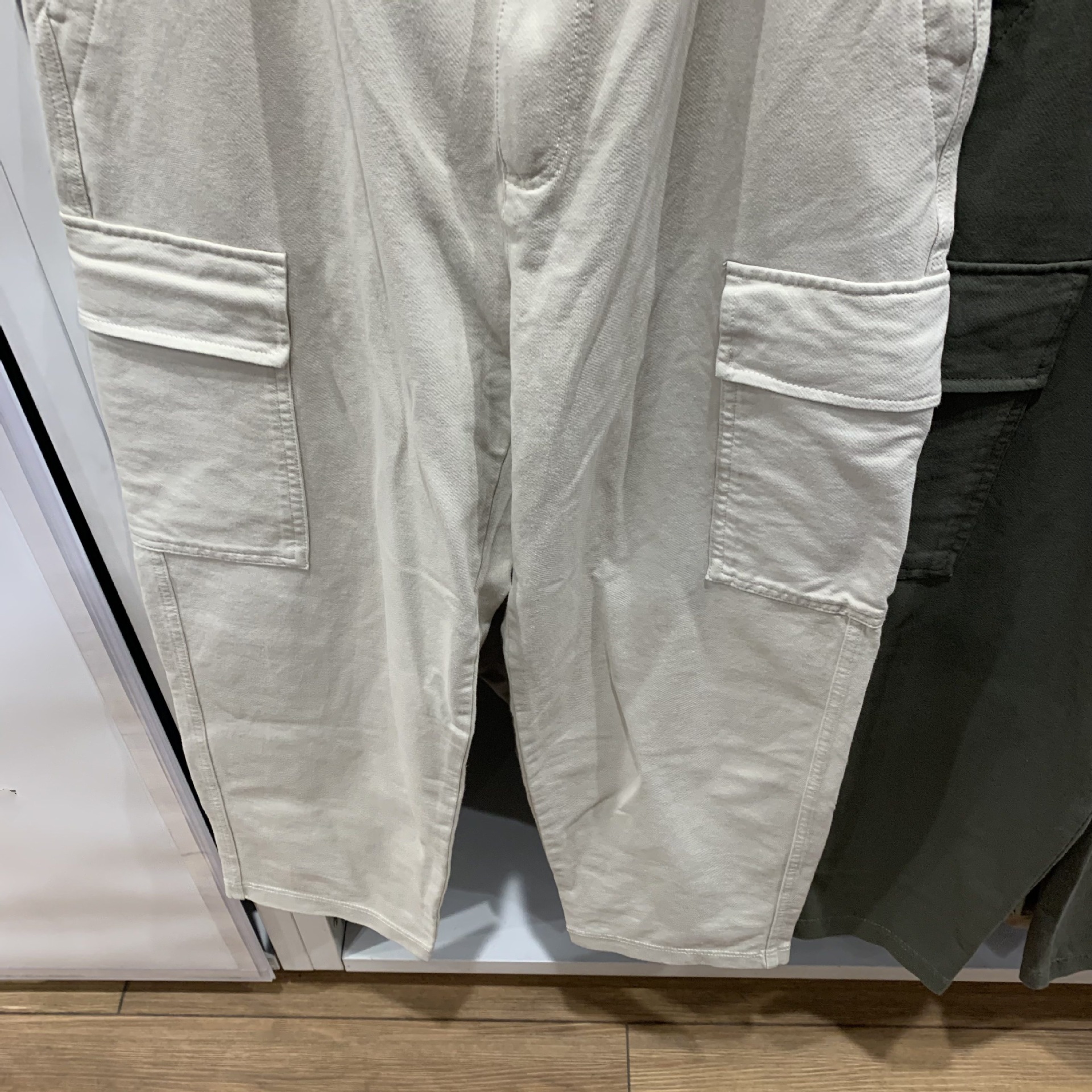 日单日系春季男女休闲工装裤宽松直筒长裤松紧腰百搭Y474100详情5