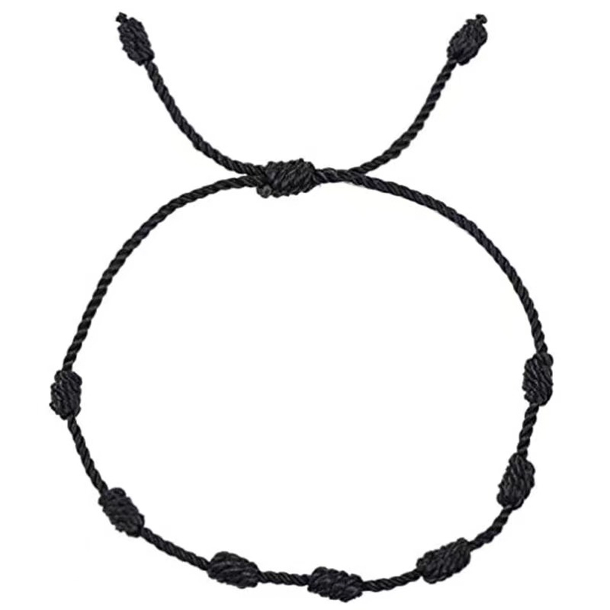 Cross-border best-selling fashionable 7-knot lucky bracelet, simple and individual, hand-woven adjustable couple friendship bracelet cover pic 13