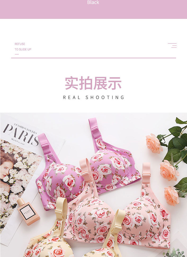 Ladies, middle-aged people, overweight mothers, anti-sagging side retraction, secondary breasts, large size, thin, new close-fitting and beautiful back underwear bra cover pic 12