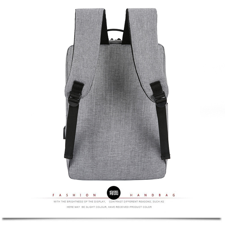 跨境大容量17寸双肩电脑包可定制高级感商务通勤旅行背包电脑包详情19