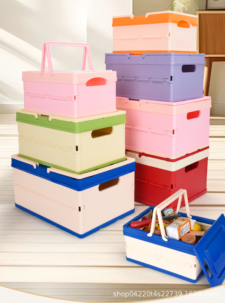 免安装折叠批发收纳伴手礼家用叠加大容量整理衣物客厅杂物储物盒详情2