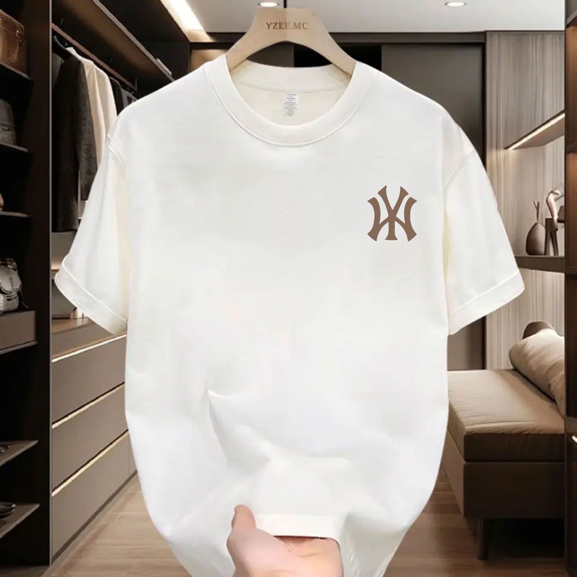 National trendy summer 2025 camiseta de manga corta hombre estampado cuello redondo cuerpo adolescente legging suelto camiseta pic 10
