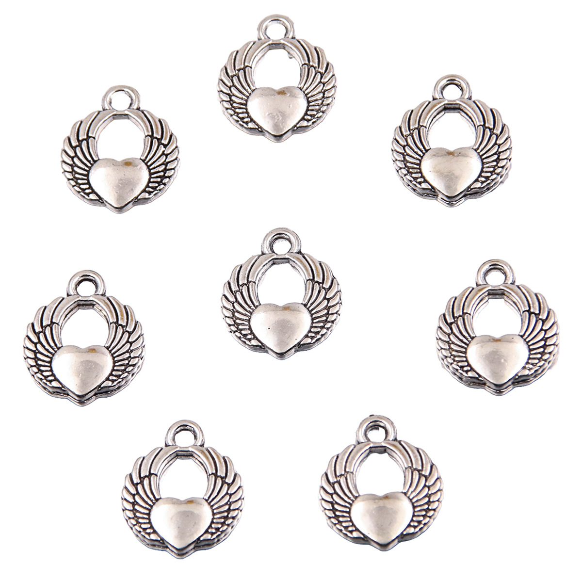 45款ins风爱心吊坠爆款diy合金镂空love魅力手工项链手链饰品配件详情12