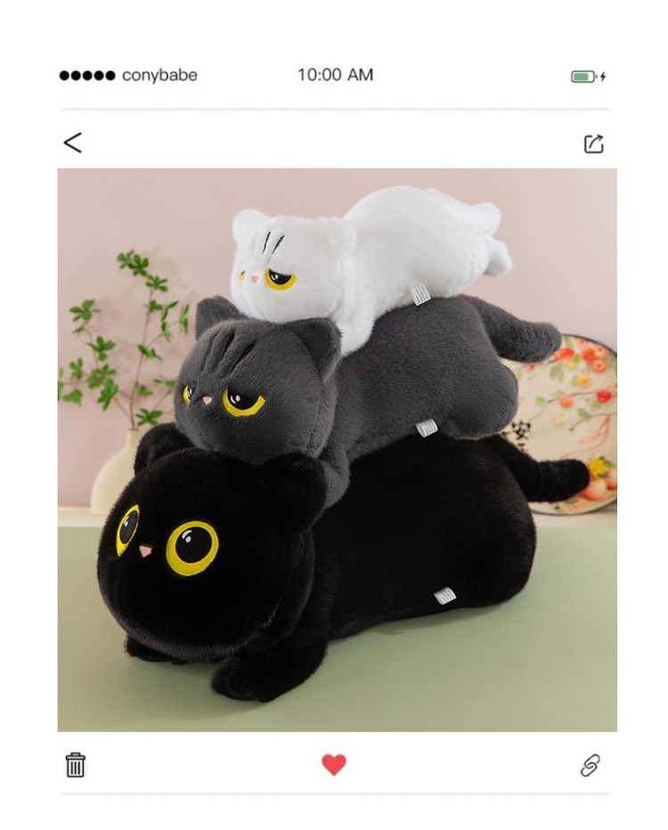 New style cat throw pillows, cute cat bedside seats, cushions, birthday gifts, decorative items, wholesale from the manufacturer pic 9