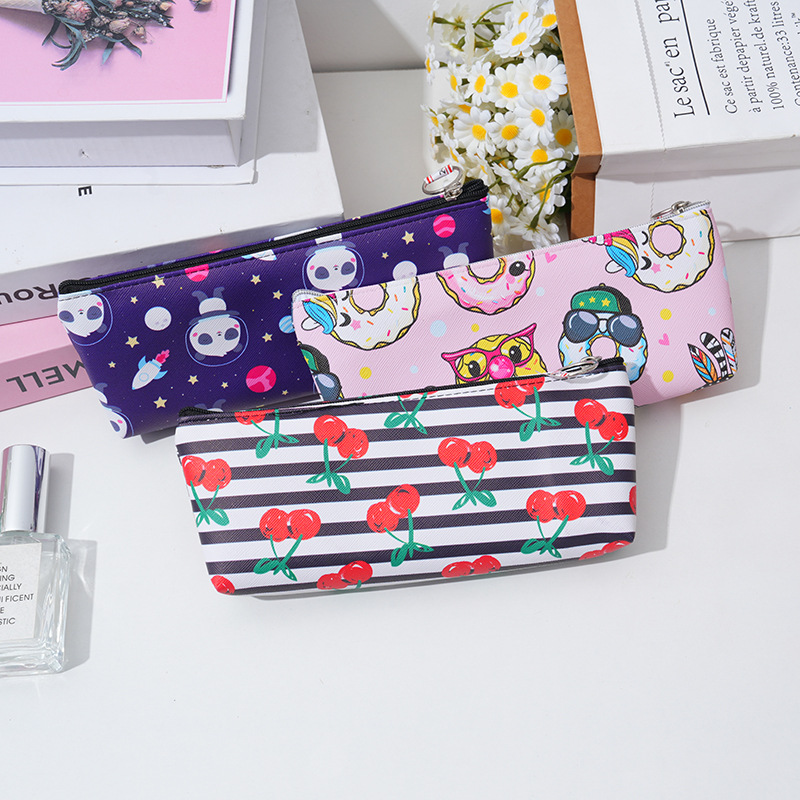 New cartoon cute large-capacity pencil case for students, high appearance level pencil case stationery box pic 1