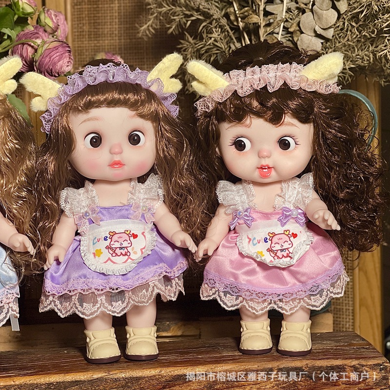 28厘米胖娃娃可爱搞怪表情娃丑萌娃娃全身搪胶3D眼5关节 儿童玩具详情12