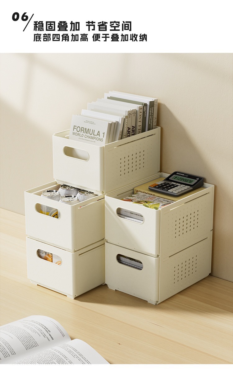 可伸缩橱柜收纳盒窄长抽屉式零食杂物厨房整理盒桌面储物盒多功能整理箱详情10