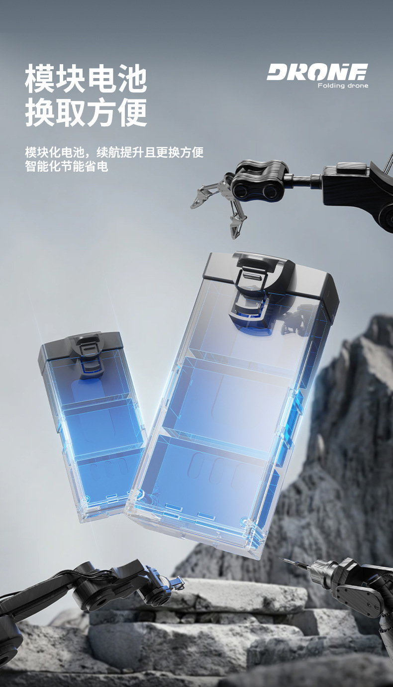 跨境新品GPS无刷无人机折叠带4.5英寸屏幕遥控器航拍避障遥控飞机详情14