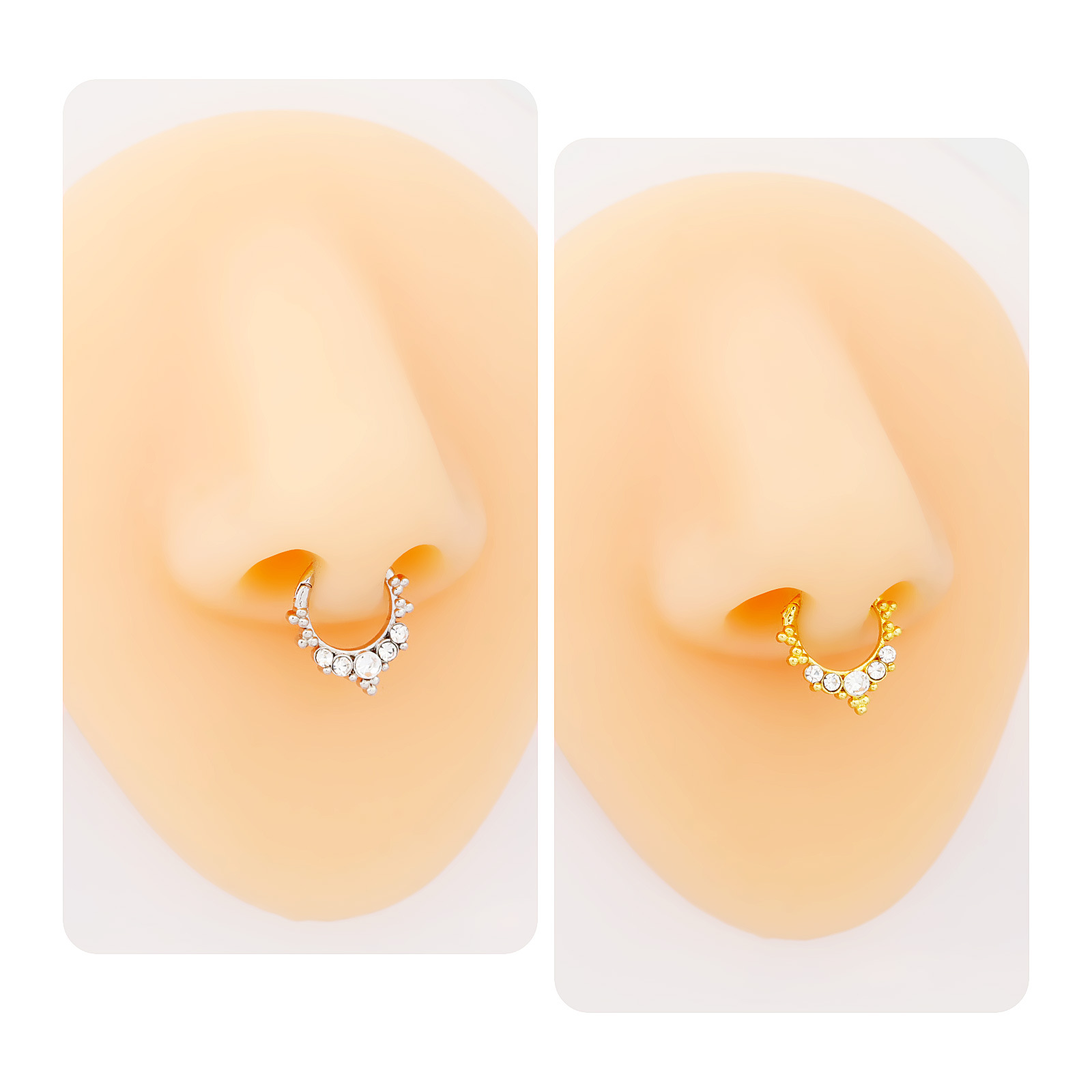 圆形镶钻耳饰鼻环穿刺 欧美跨境外贸耳饰批发 独特设计穿刺饰品 时尚潮流其他穿刺饰品详情25