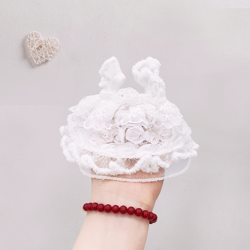 新款网纱蕾丝梦幻小玫瑰裙子超美超仙可爱娃衣公仔棉花娃娃公主裙详情9