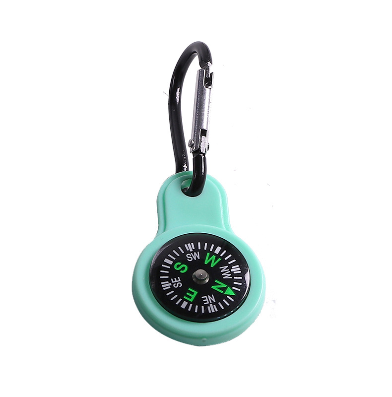 Portable mini compass, mountain climbing buckle, compass, high-precision mountain climbing and camping aluminum alloy hanging buckle, compass pic 13