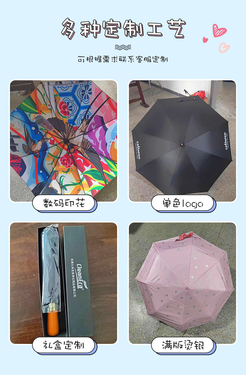 胶囊伞遮阳迷你口袋伞晴雨伞折叠伞高级感五折防紫外线防晒遮阳伞详情4