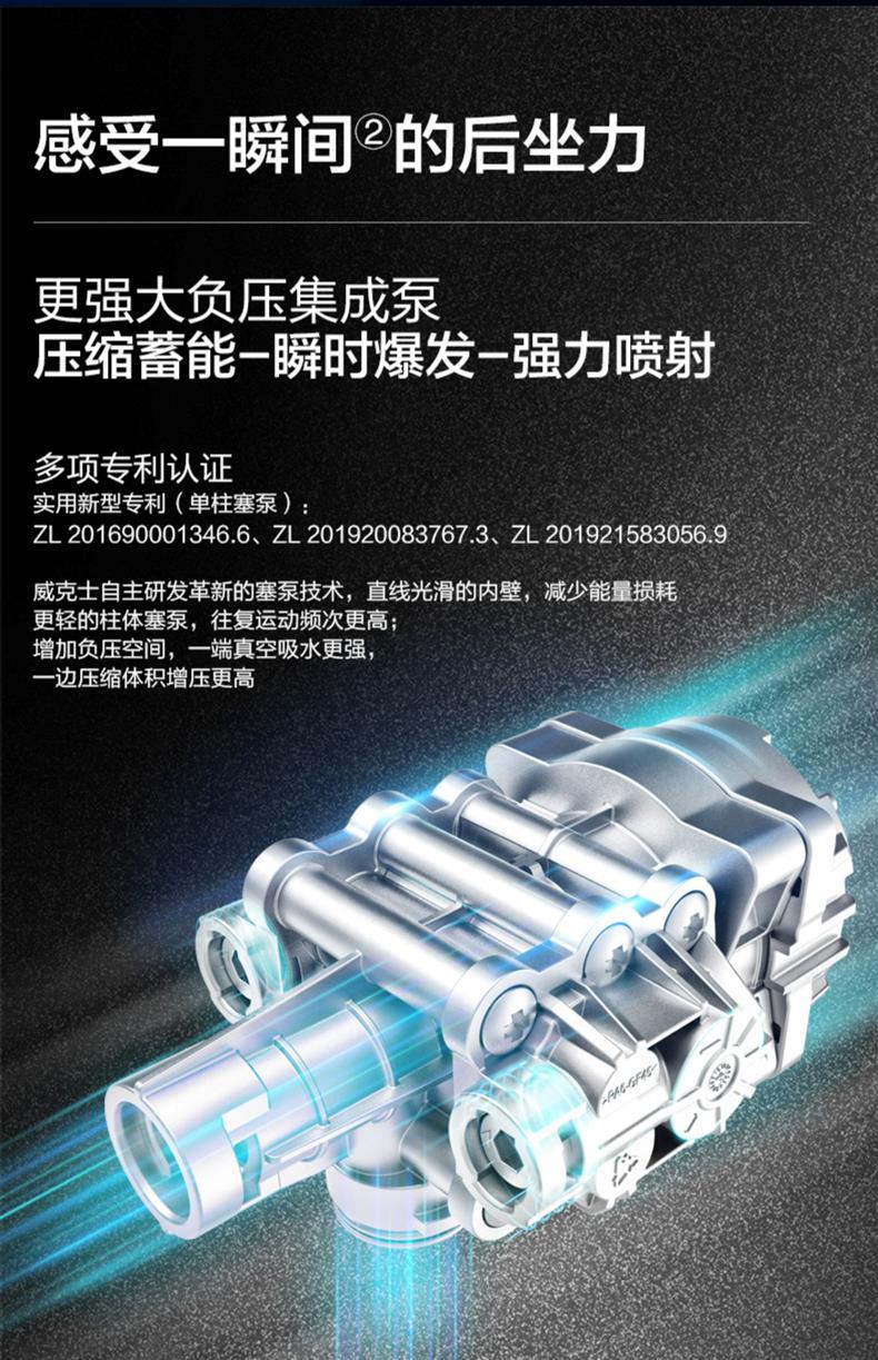 WU633 car wash machine, high-pressure lithium battery cleaning machine, brushless wireless water, WU623 electric car wash water pic 8
