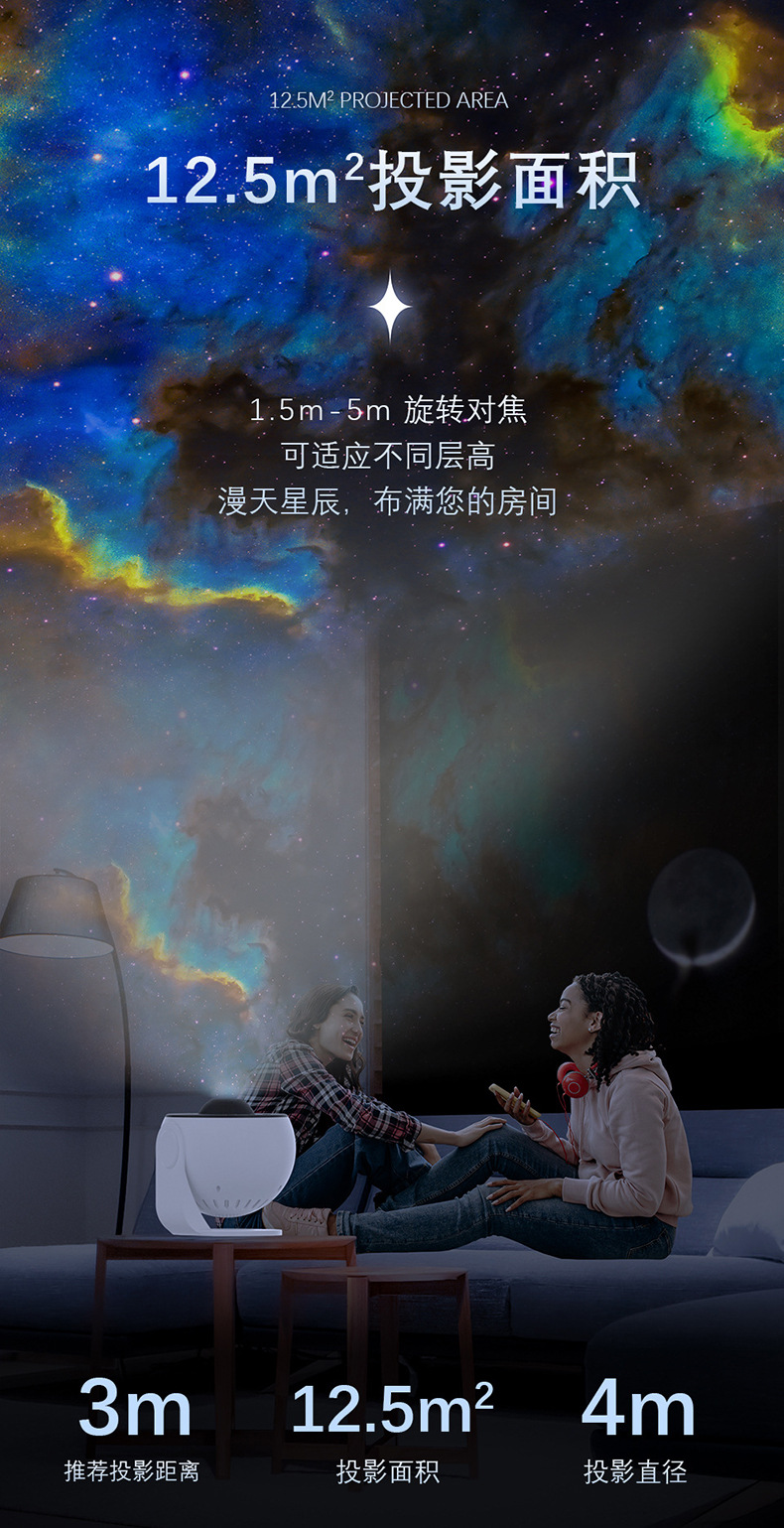 地球仪银河星空灯 送13片高清菲林片卧室客厅满天星氛围灯投影灯 pic 7