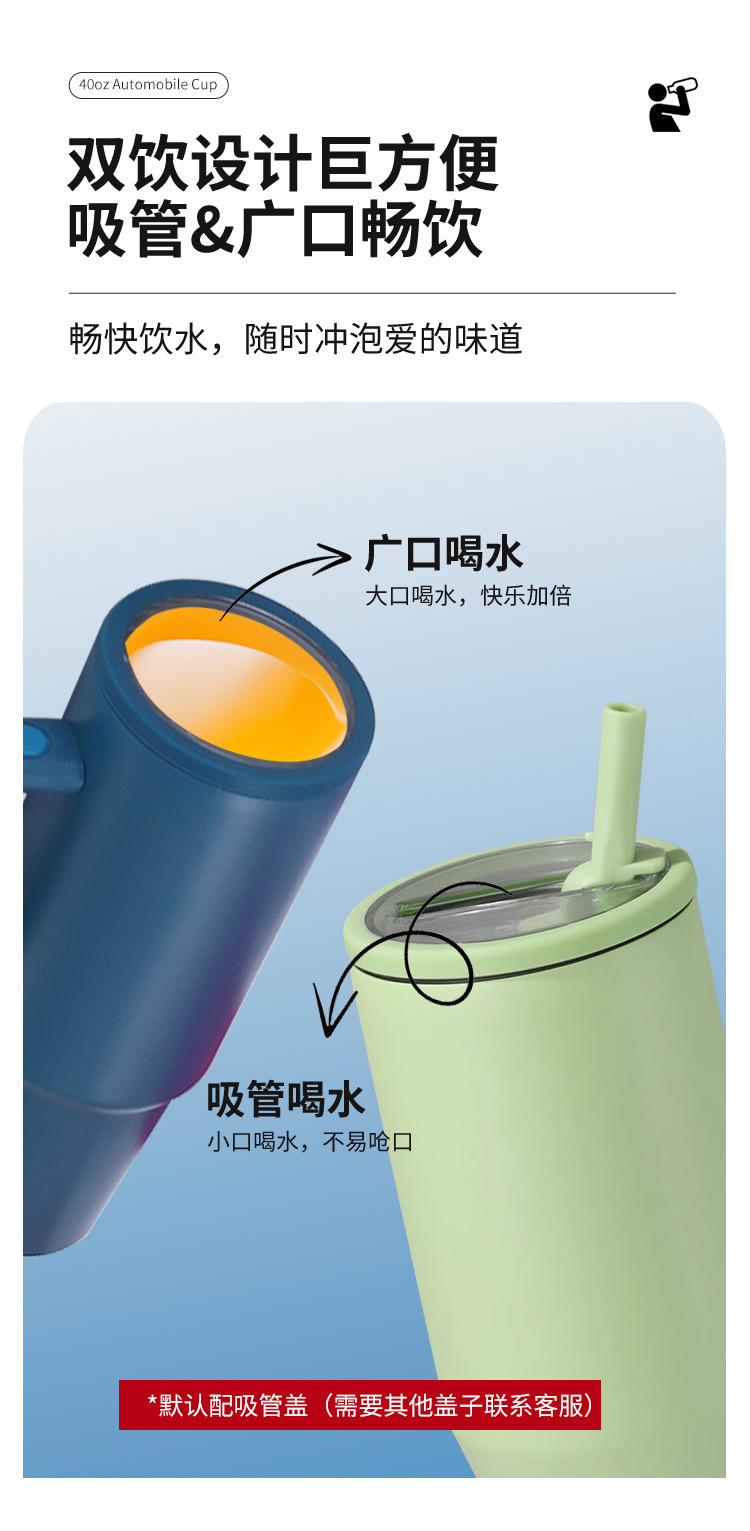 跨境40oz一代二代304不锈钢保温杯巨无霸冰霸杯大容量保冷汽车杯详情10