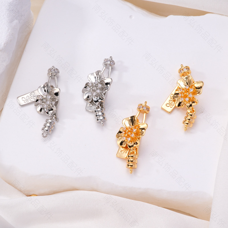 Pearl necklace buckle, lobster buckle, end connection buckle, hook buckle, sweater chain, detachable buckle, diy jewelry accessories pic 7