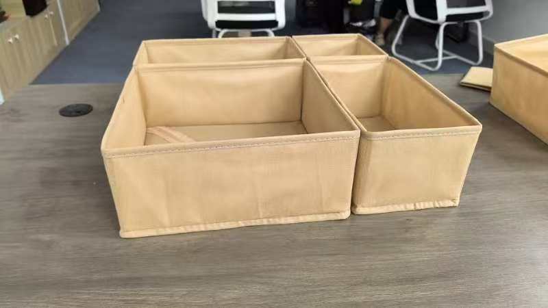Household daily washable non-woven fabric underwear storage box, foldable storage box, wardrobe drawer storage box pic 2