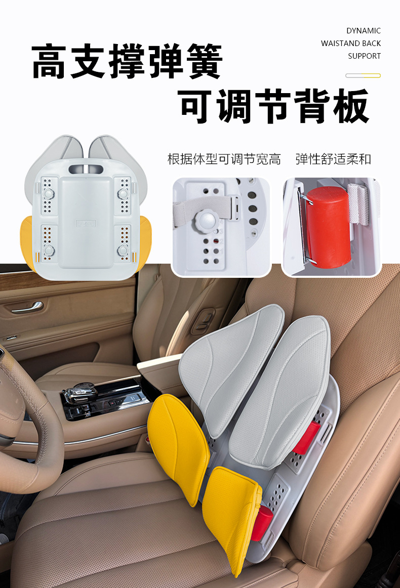 Lumbar support, office car lumbar pad, lumbar support cushion, car lumbar support, ergonomic backrest cushion, lumbar support seat cushion pic 6