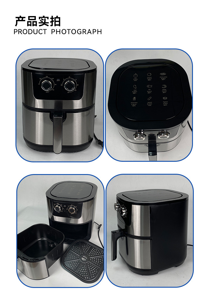 Cross-border 15L touch oven, aluminum-coated non-stick pan, visible electric oven, household and export 110V air fryer pic 27