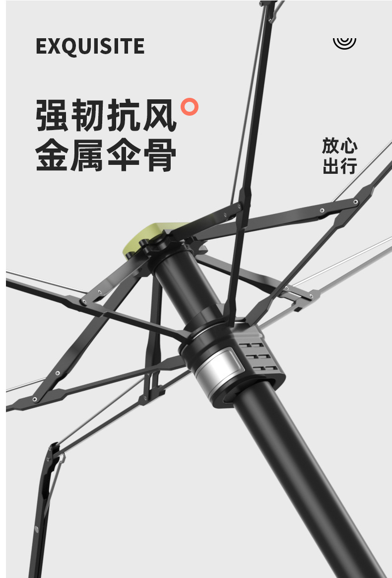 扁六折六开环扣太阳伞女防晒伞遮阳小清新雨伞五折晴雨两用印logo详情18