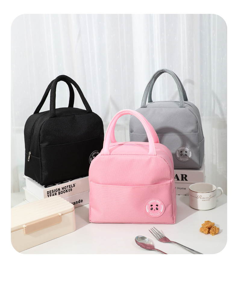 Cationic Bear logo bento Bag, student bento bag, lunch bag for working adults, cold and fresh-keeping portable insulated bag pic 19