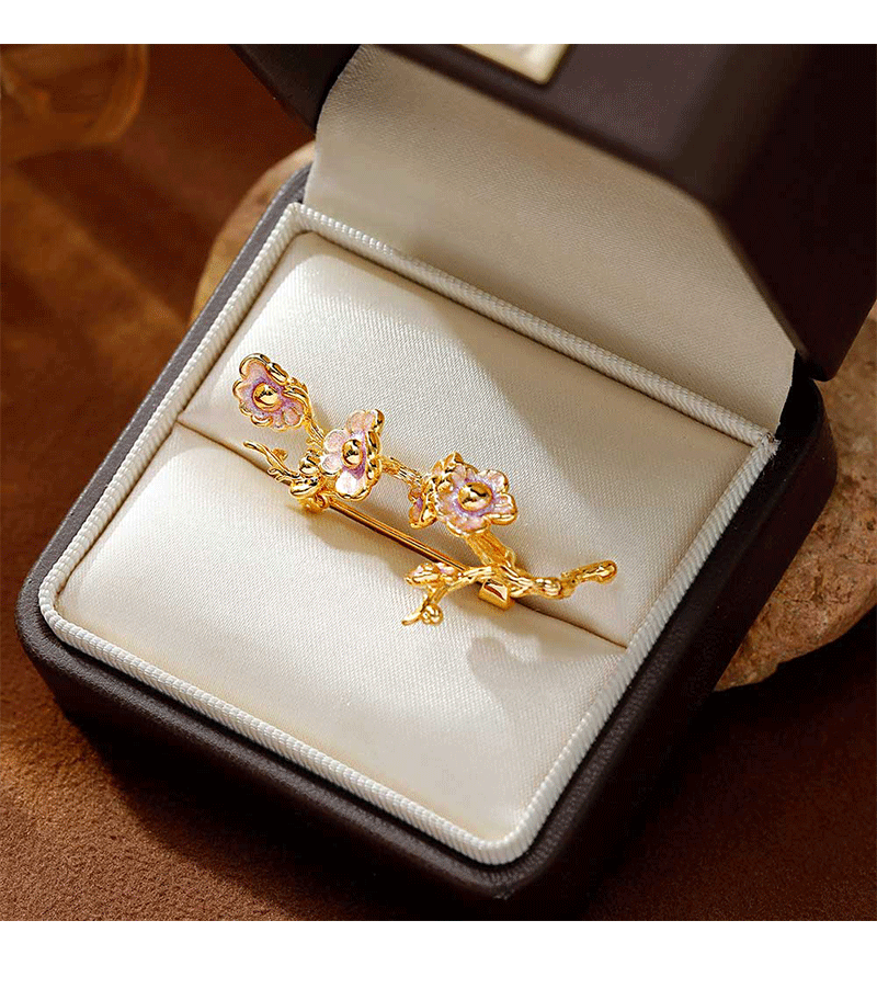 Hyacinth珐琅滴油胸针胸花高级感轻奢高端档女款2026新款奢华气质精致时尚 6件包邮详情2