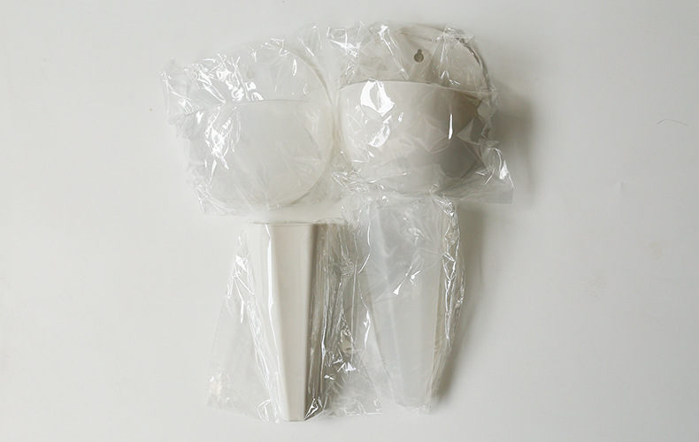 Hydroponic wall-mounted flower POTS, wall-hung flower vases, lazy plastic wall-hung flower POTS, wall-hung green ivy flower POTS with hooks pic 1