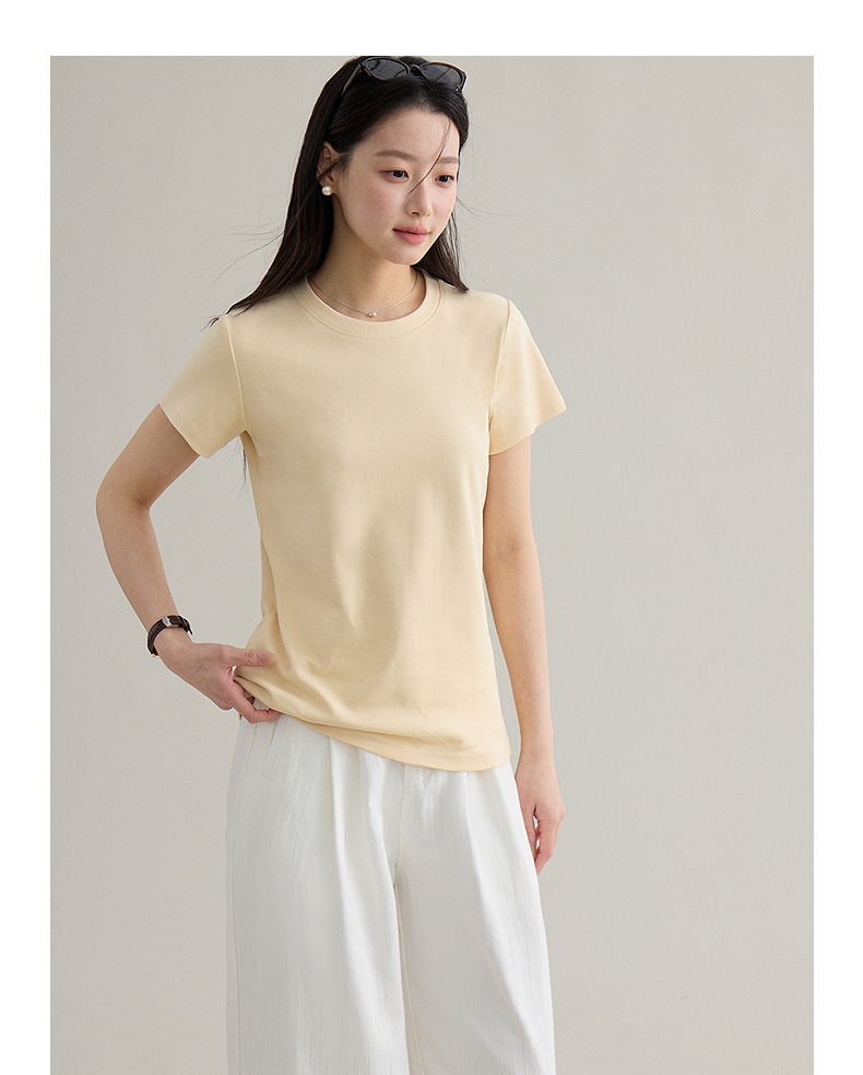 【 Blockbuster B: Super Comfortable Double-collar T-shirt with Upgraded Fabric 】 Spring short-sleeved T-shirt pic 83