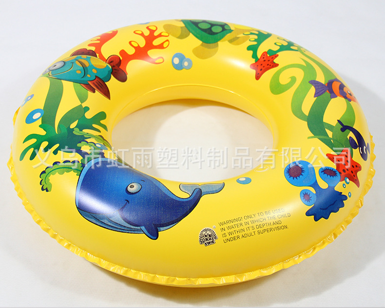 卡通儿童游泳座圈 婴儿游泳圈50-90麻纹圈儿童腋下浮圈救生圈详情25